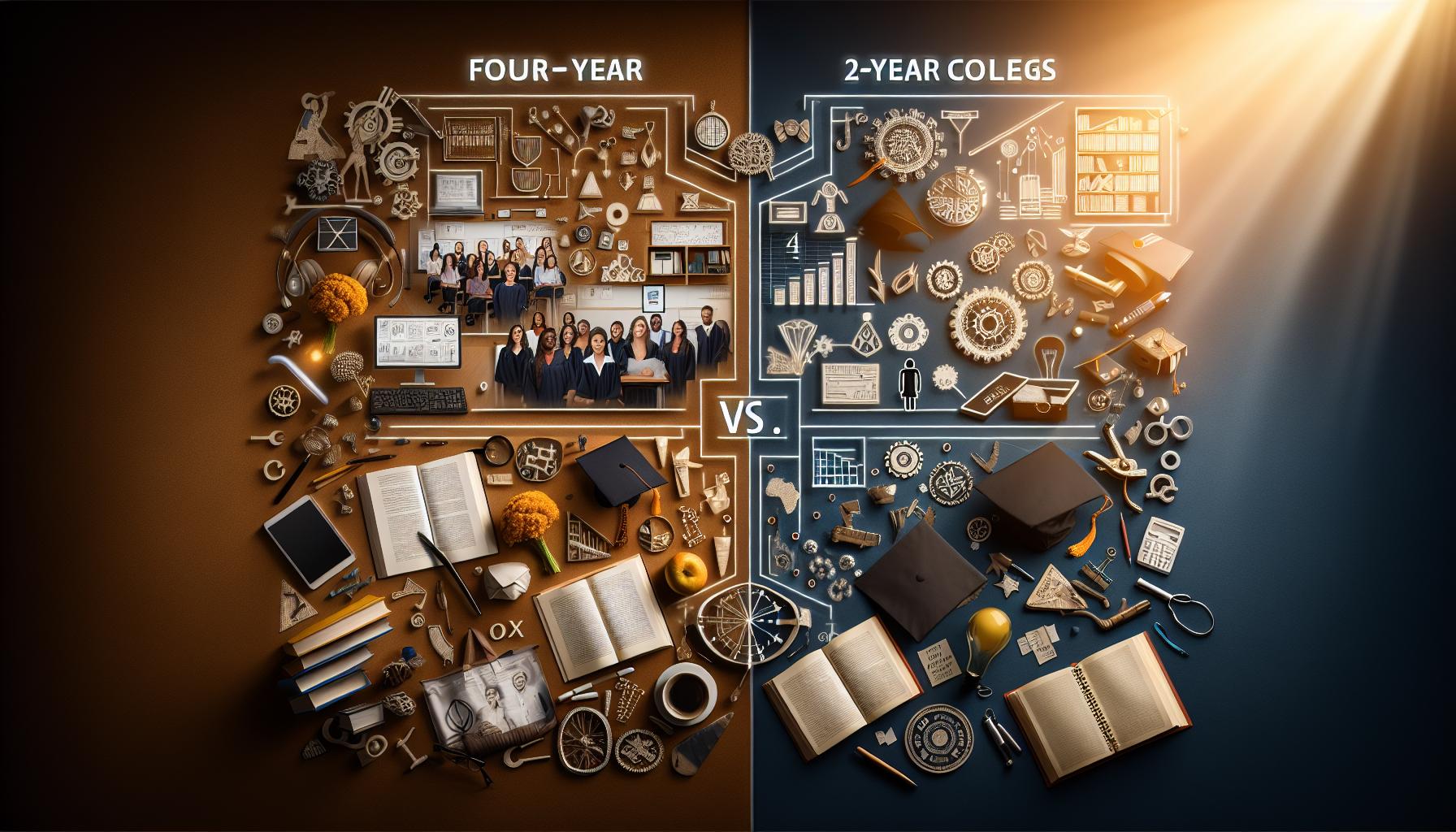 Comparison of Four-Year vs. Two-Year Colleges